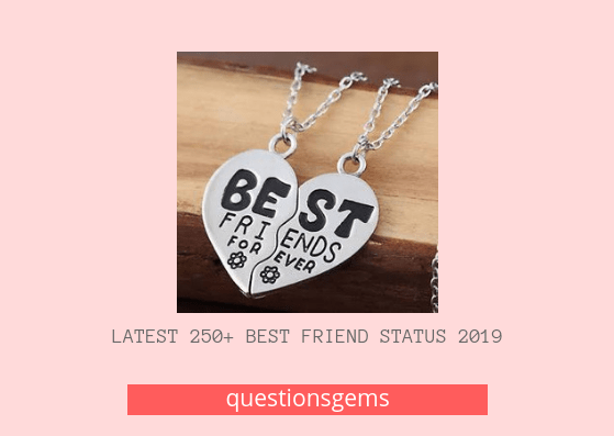 Best Friend Status 2019