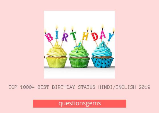 Best Birthday Status 2019