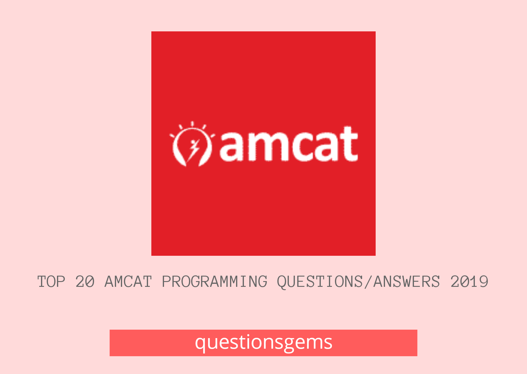 Amcat Programming Questions With Answers
