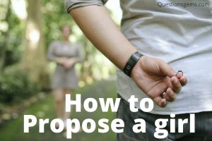 how to propose a girl