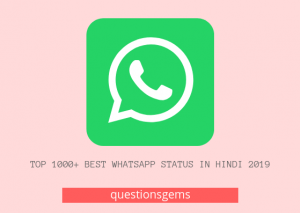 Best Whatsapp status In Hindi 2019