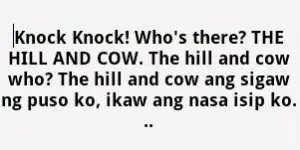 Knock knock Jokes Tagalog