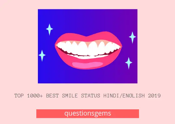 Best Smile Status Hindi/English 2019