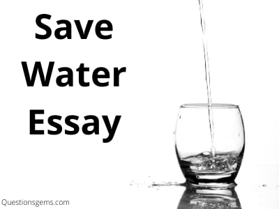 save water essay