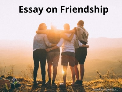 Essay on Friendship for Students and Children