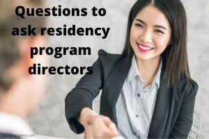 questions to ask residency program directors